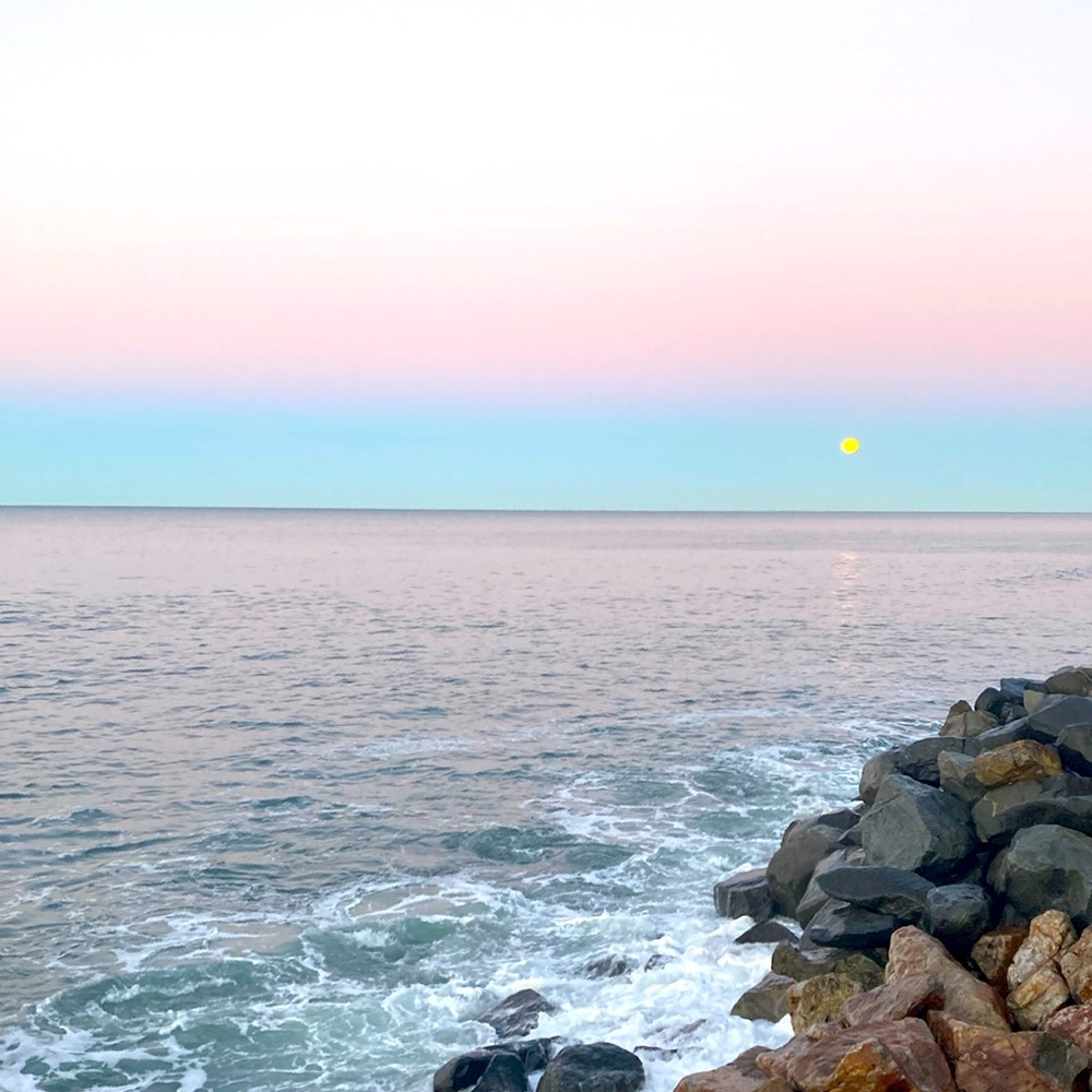 Moonset this morning